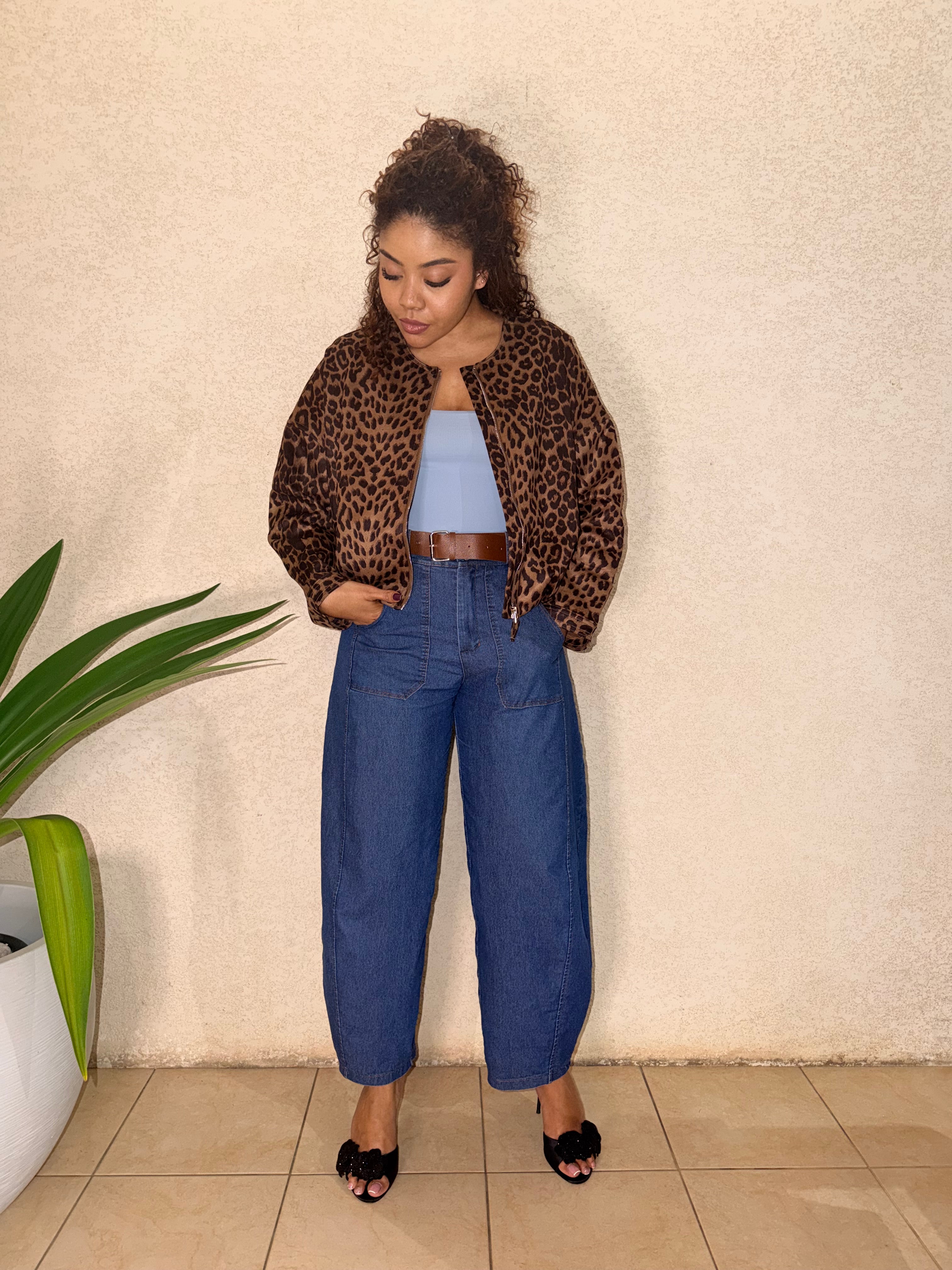 Pantalon Barrel en jean