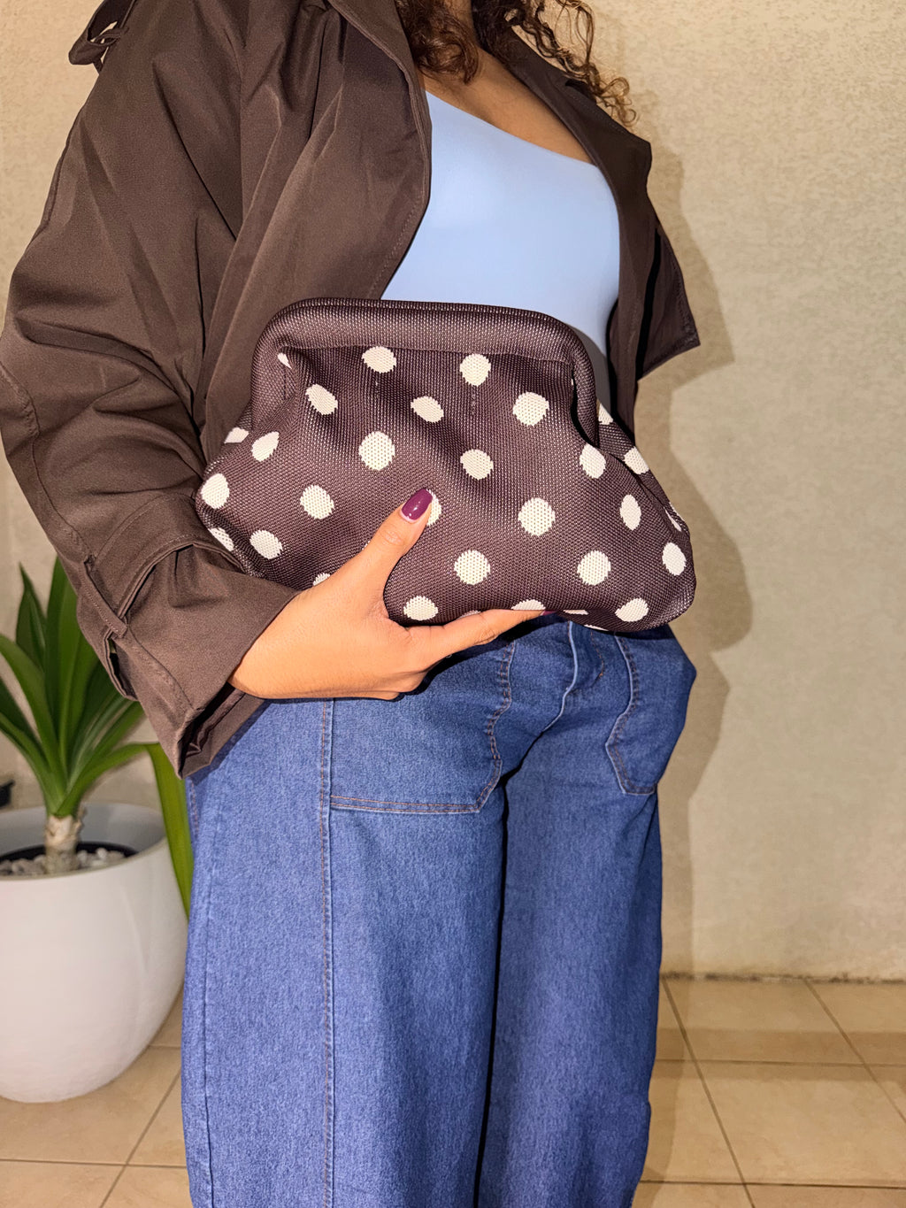 Sac la coquette à pois