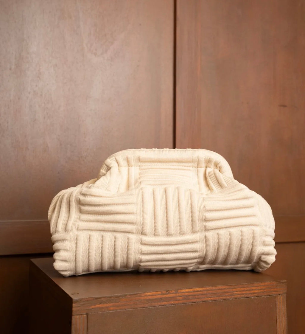 Sac la coquette uni avec relief